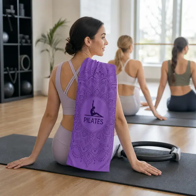 Custom Yoga Towels view 3