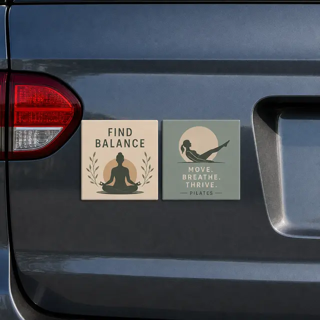 Car Sign Square Magnet 4 x 4 view 5