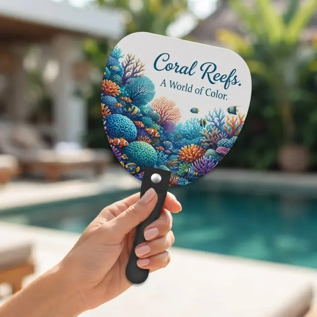 Leaf Hand Fan view 2