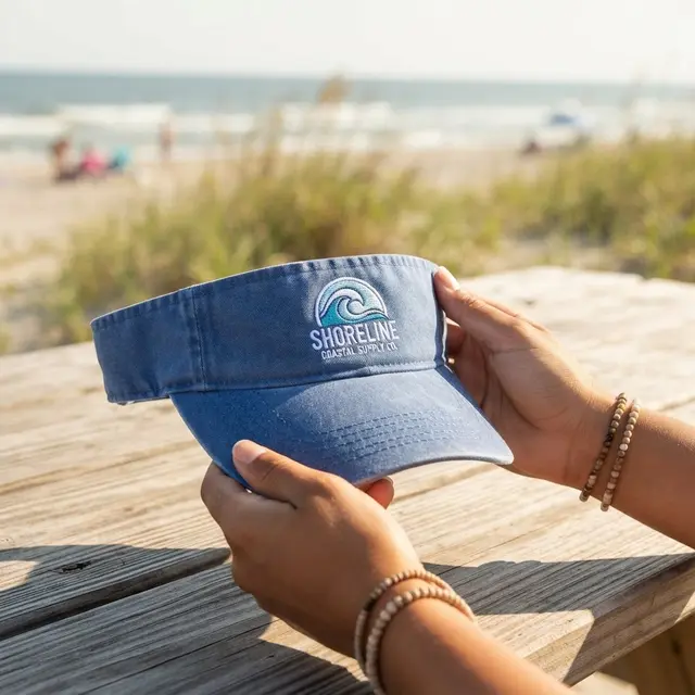 Custom Port Authority® Beach Wash® Visor view 8