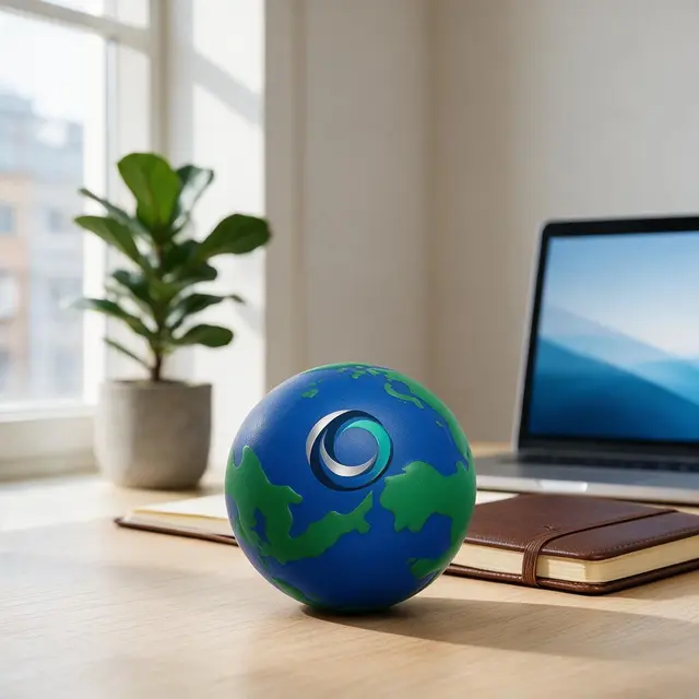 Earth Globe Stress Ball view 3