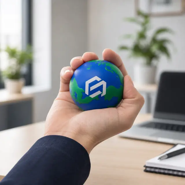 Earth Globe Stress Ball view 2