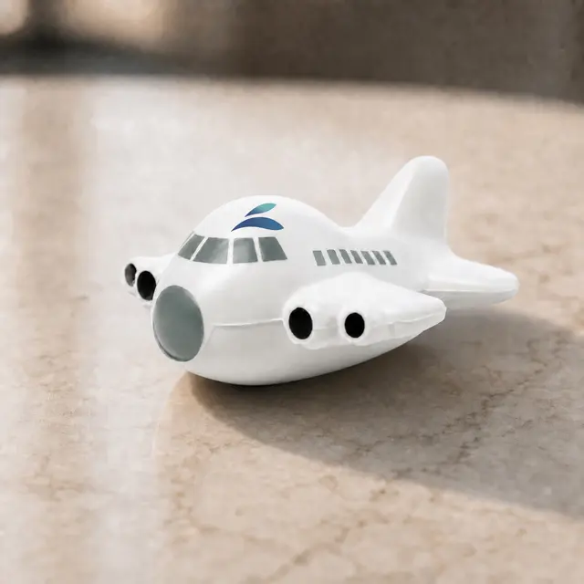 Fat Cartoon Airplane Stress Ball view 5