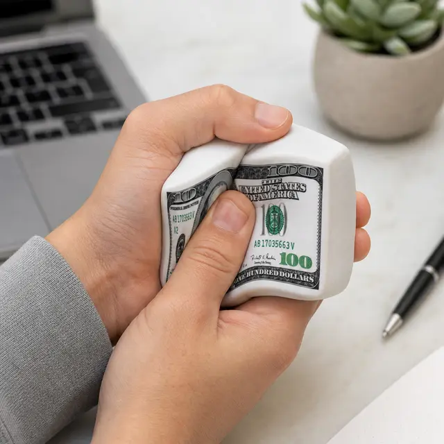 $100 / Hundred Dollar Bill Stress Ball view 2