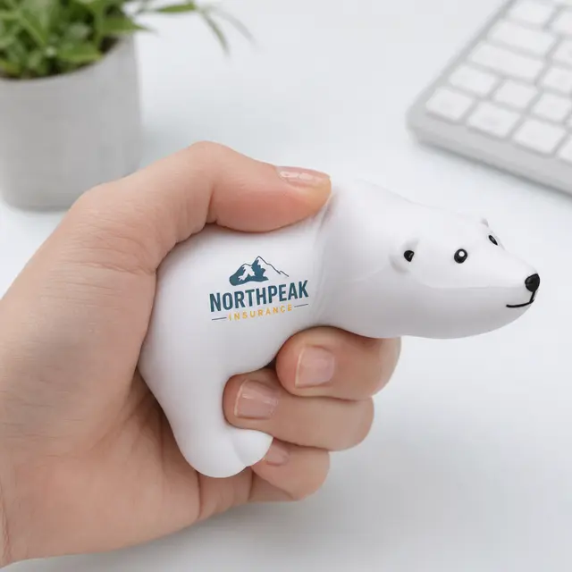 Polar Bear Stress Ball view 2