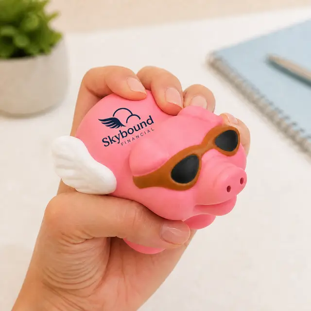 Flying Pig Stress Ball view 5