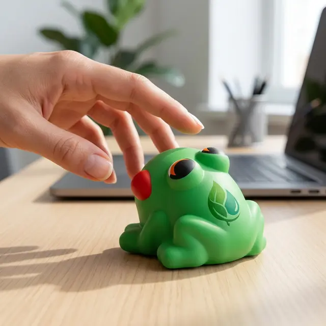 Cartoon Frog Stress Ball view 3