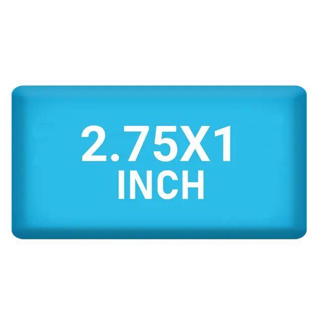 2.75 x 1 inch