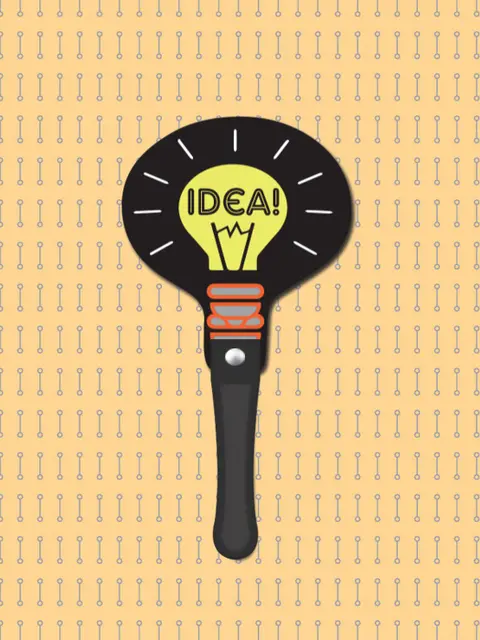 Light Bulb Hand Fan