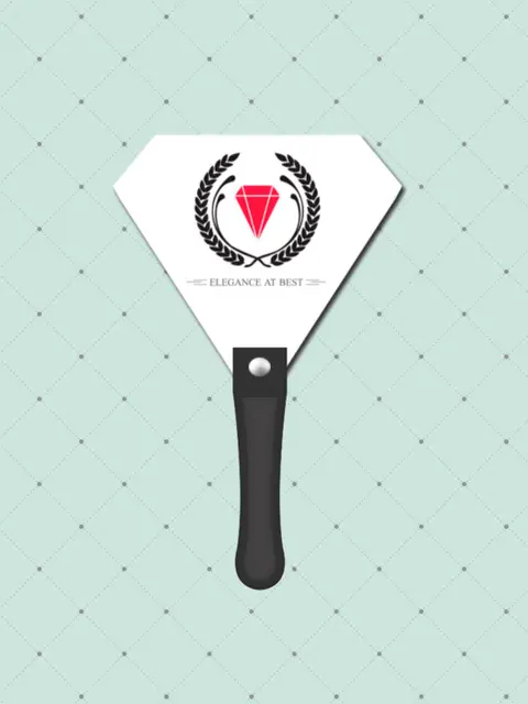 Gem Diamond Hand Fan