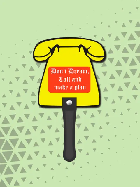 Phone Hand Fan