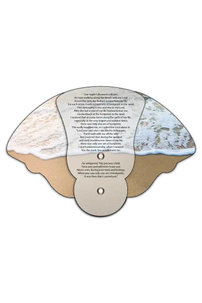 Foot Prints Inspirational Expandable Hand Fan