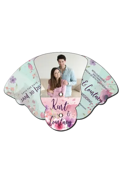 4 Part Expandable Bell Hand Fan