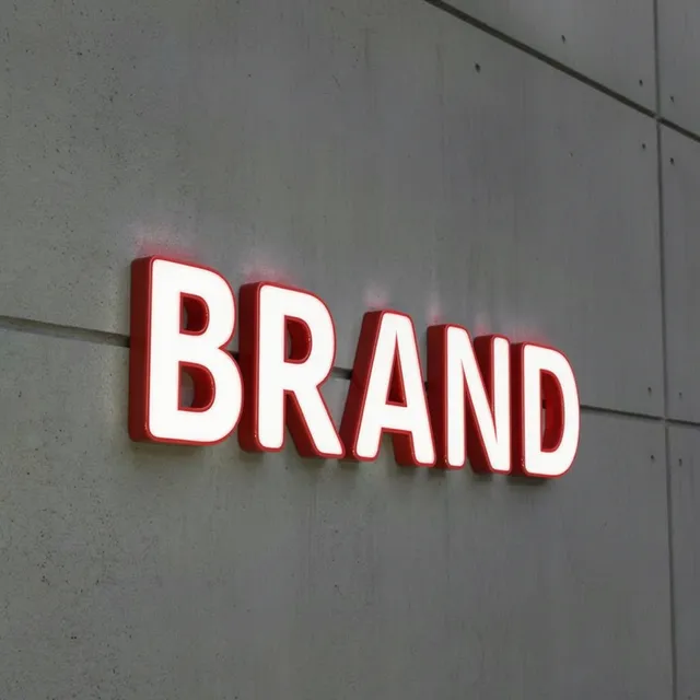 Face Lit Trimpcap Sign