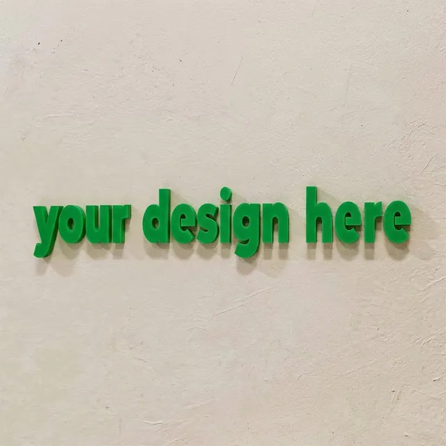 Painted Solid Acrylic Letters