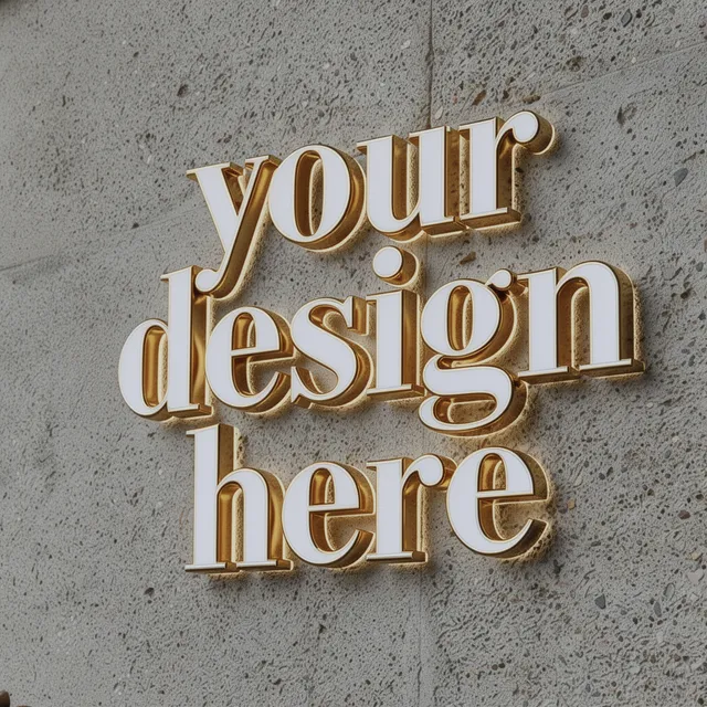Luxury Back &amp; Frontlit Sign