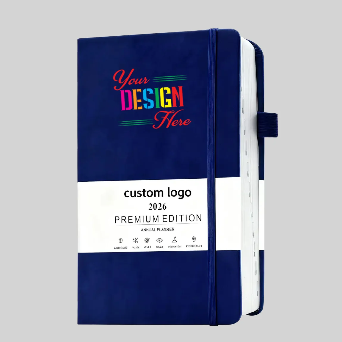 A5 Notebook Planner with Leather Hardcover