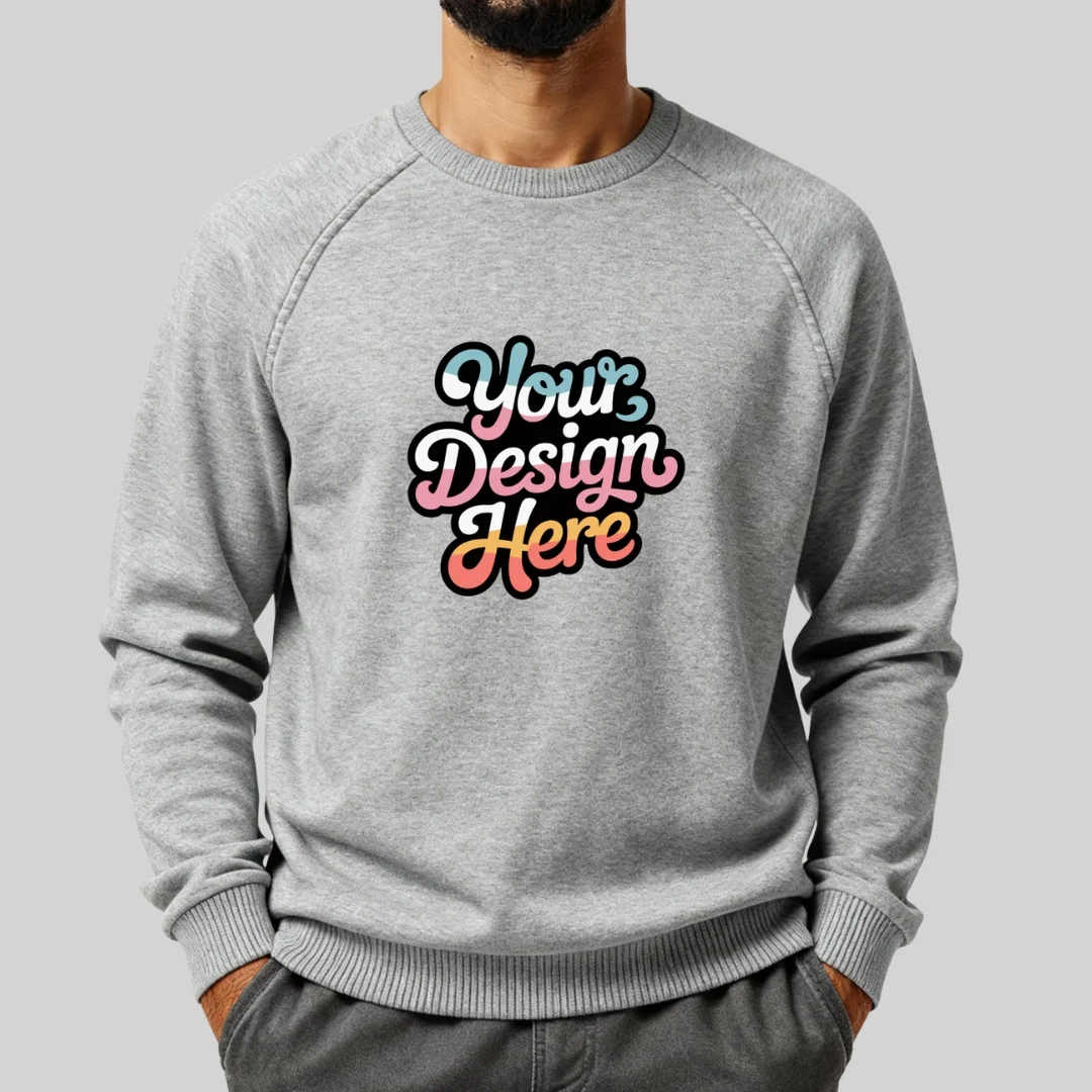 Allmade Unisex Organic CVC Fleece Crewneck Sweatshirt