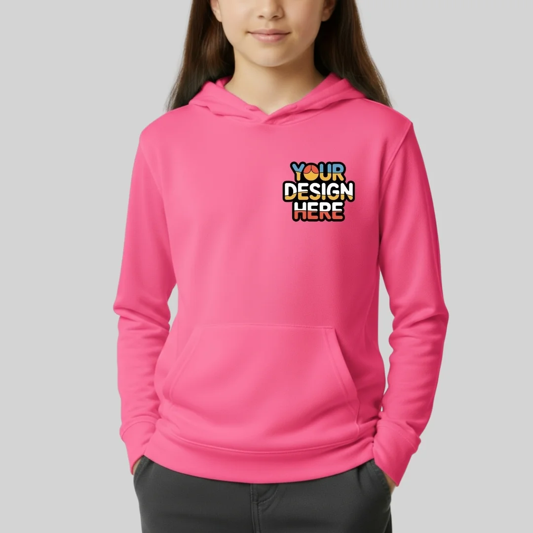Youth Softstyle Midweight Fleece Hooded Sweatshirt