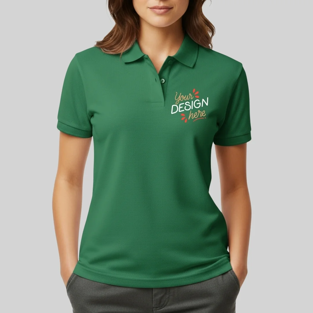 Unisex Midweight Double Pique Polo