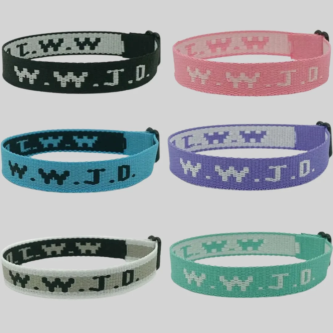 Custom Adjustable Woven Wristbands