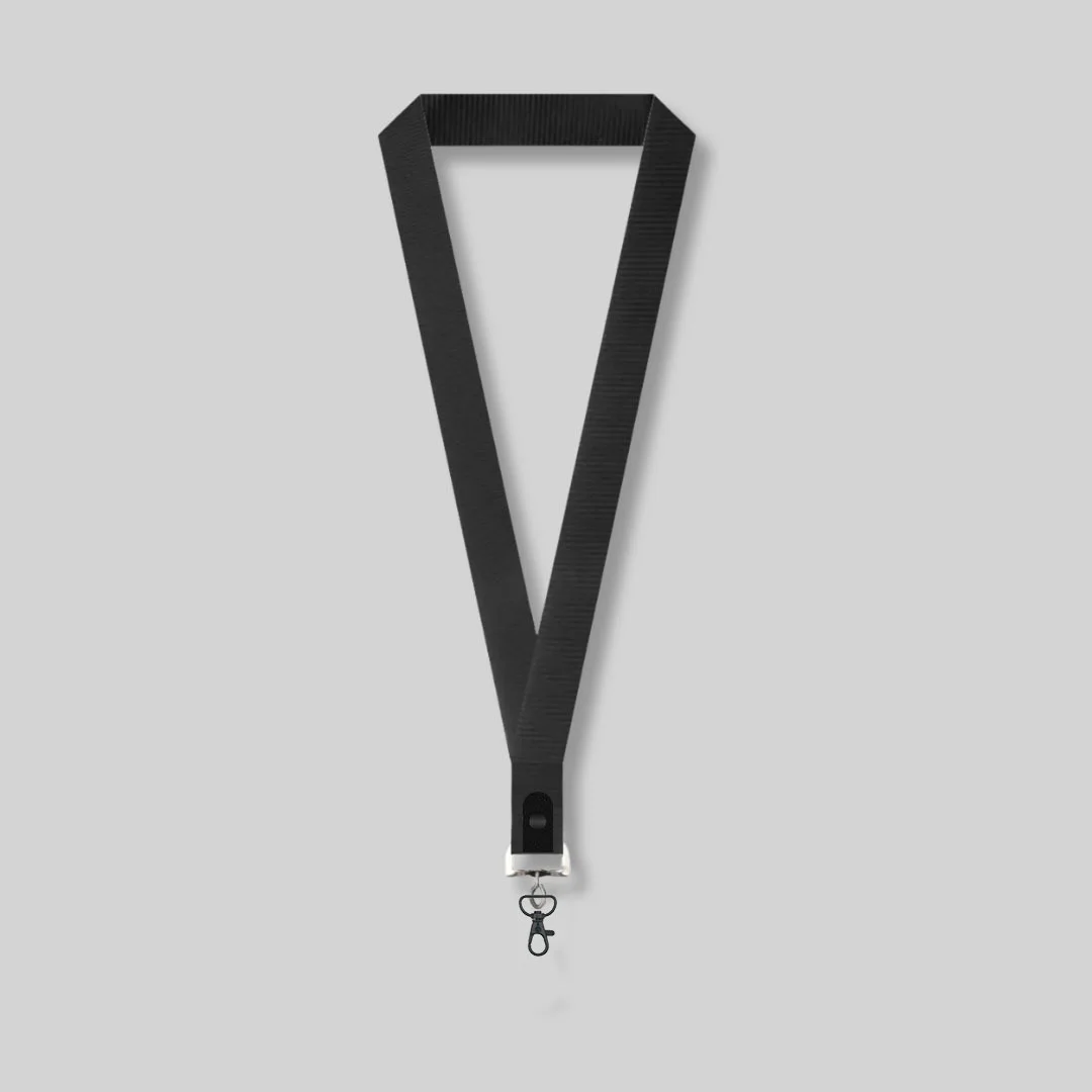 Blank Dye Sublimation Lanyard With Black Metal Lobster Clip
