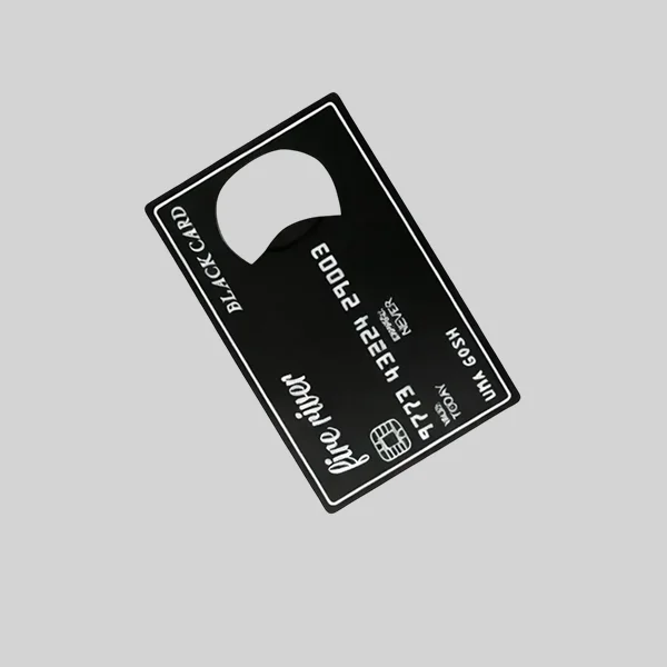 Black Credit Card-Shaped Bottle Opener