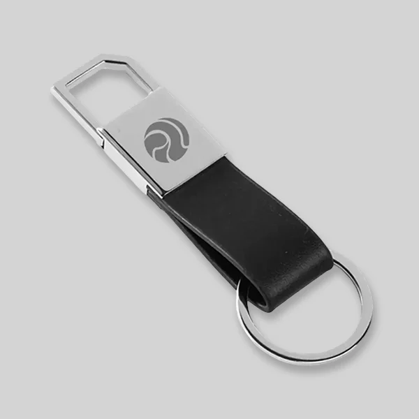Ring Leather Keychains