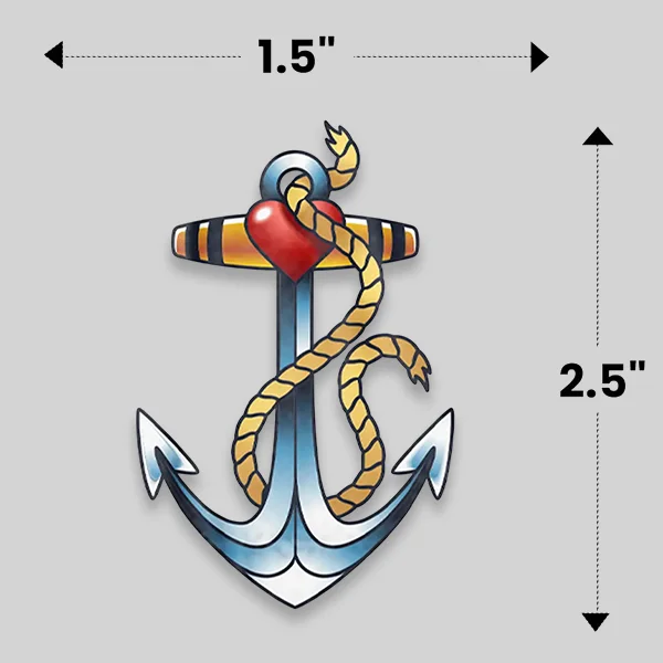 1.5"x2.5" Temporary Tattoos