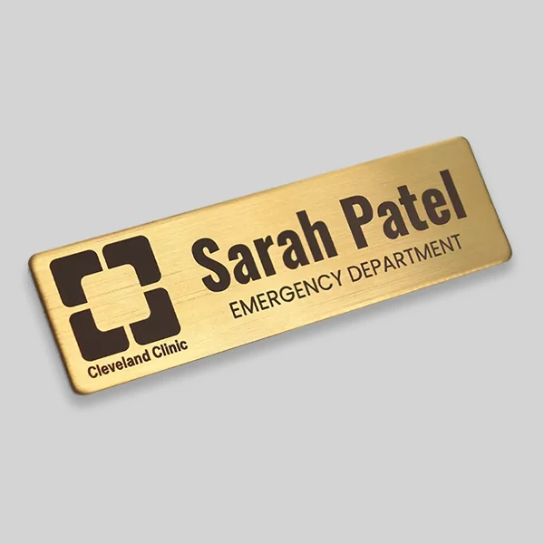 Metal Name Badge Buttons