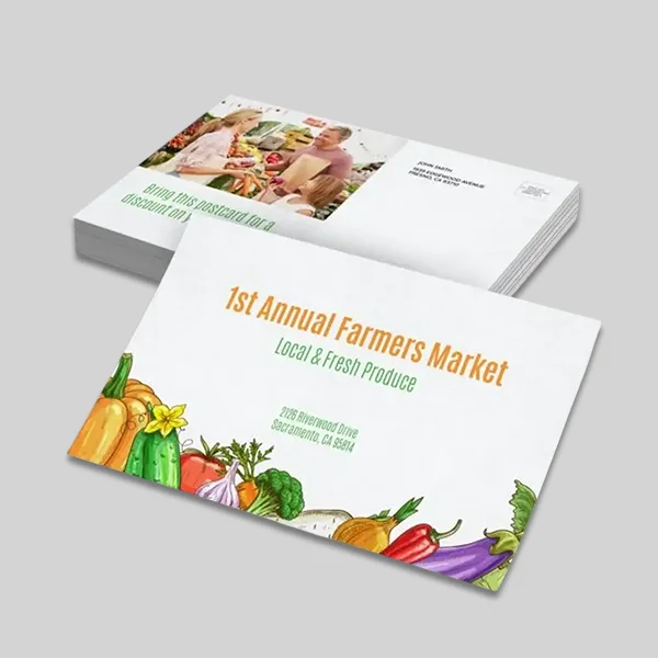 Custom Linen Uncoated Postcards