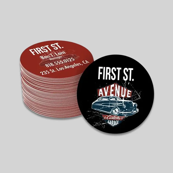 Custom Circle Business Cards
