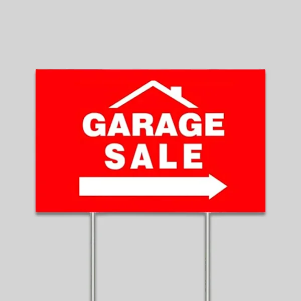 Custom Garage Sale Yard Signs