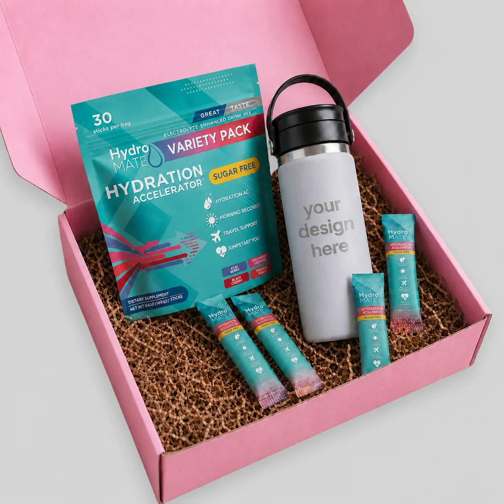 HydroMATE Sugar-Free Hydration Set with Hydro Flask 16oz