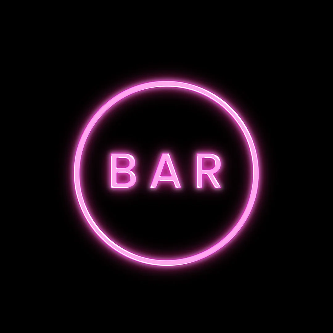 Bar Circle Neon Signs