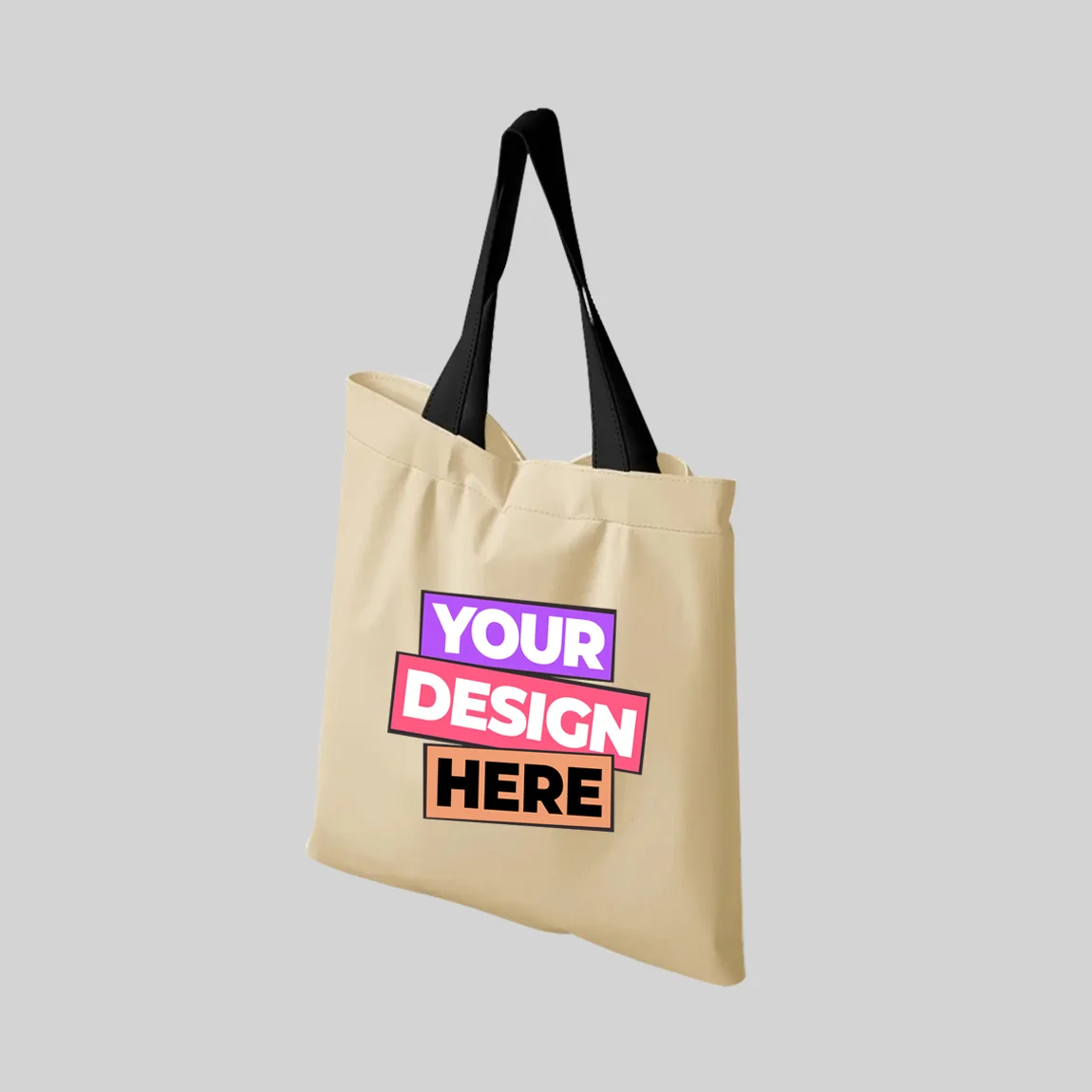 Two Tone Cotton Tote Bags