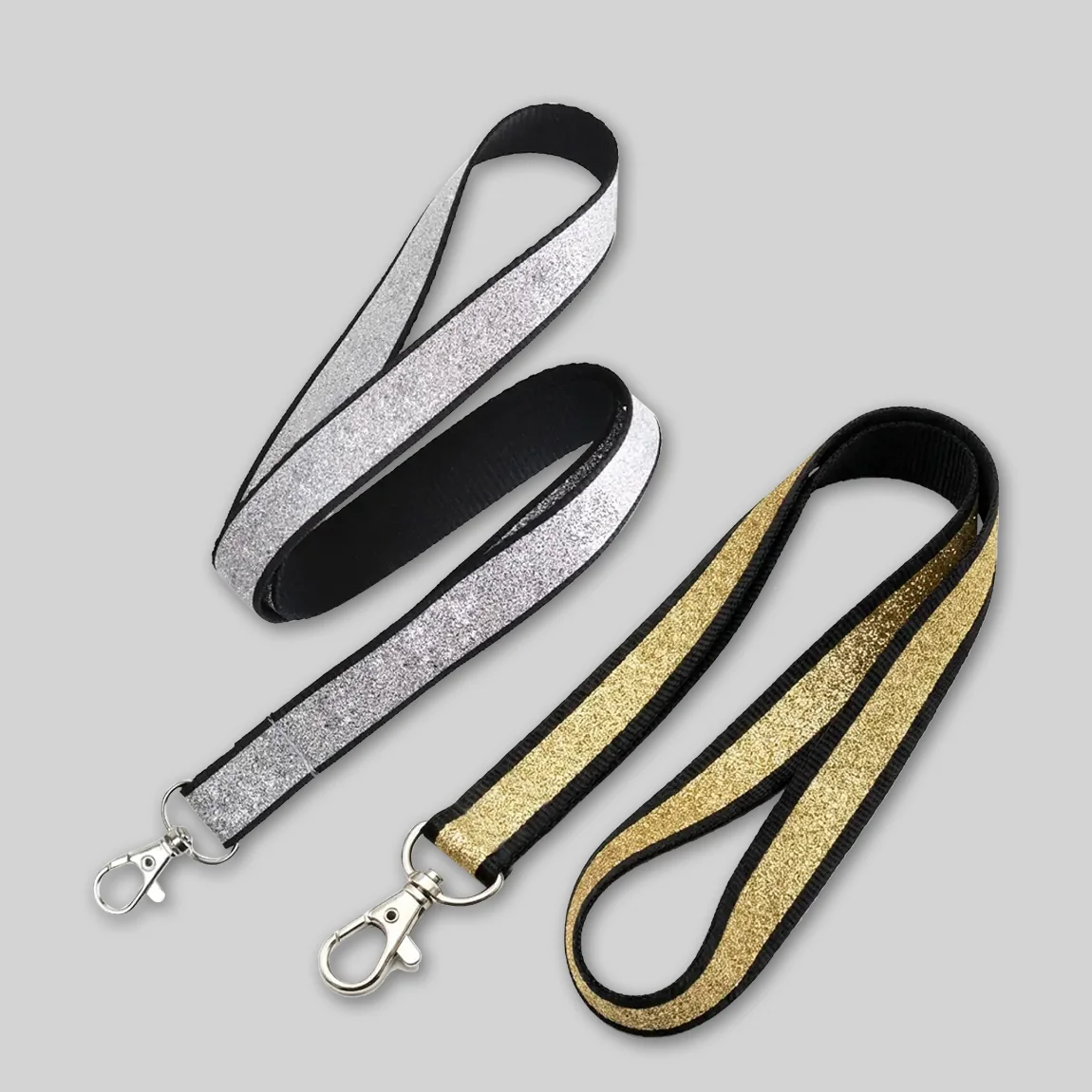 Blank Glitter Lanyards