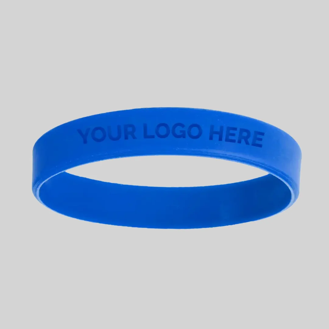 Custom 1/2 inch Debossed Wristbands