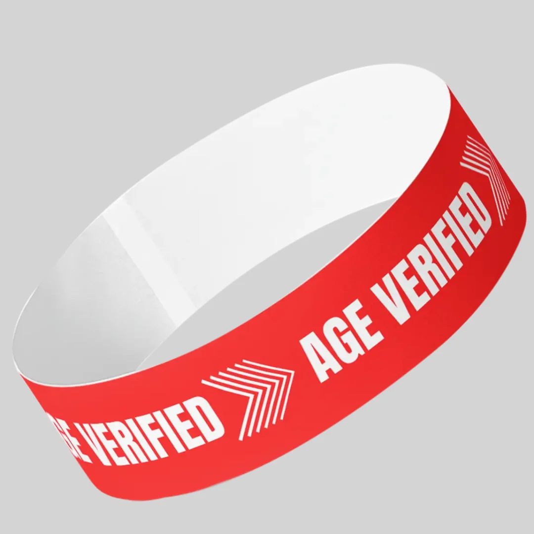 Age Verified Tyvek® Wristbands