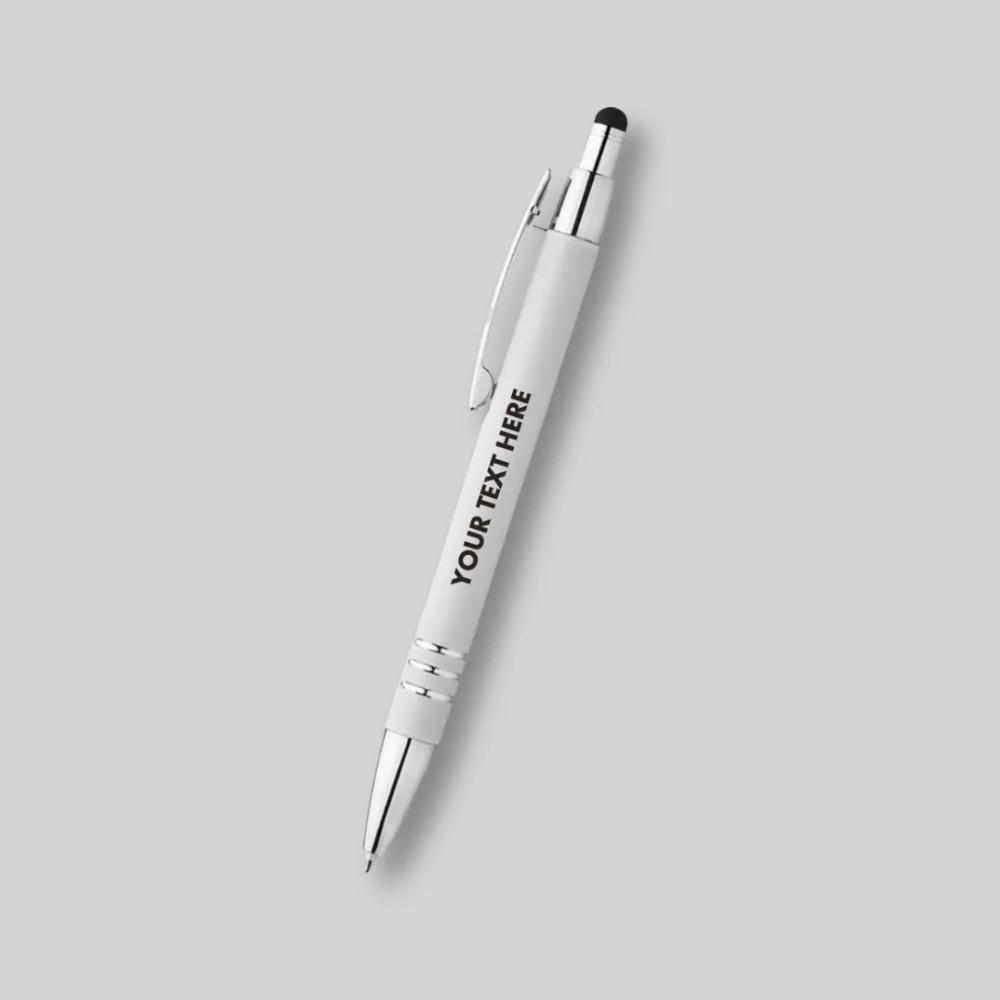 Custom Serena Stylus Soft Touch Pens - Full Color