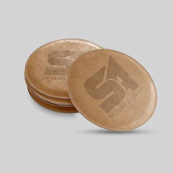 Custom Leather Coasters