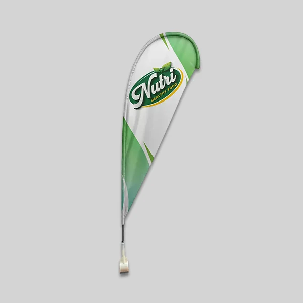 Custom Clip Tear Drop Flags
