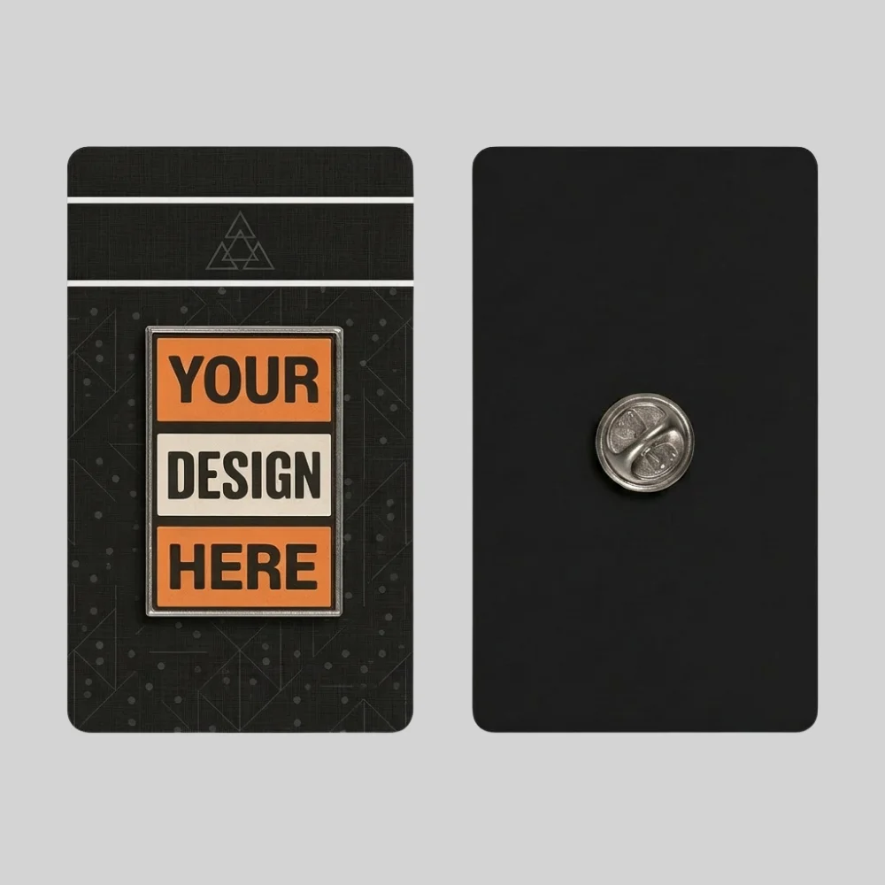 Offset Printing Pins With Backing Card
