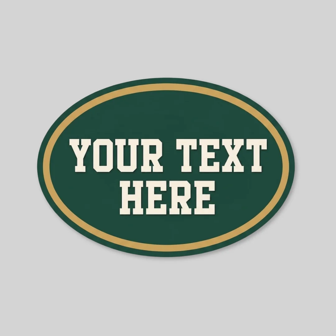 Car Sign Oval Magnet 6 x 4