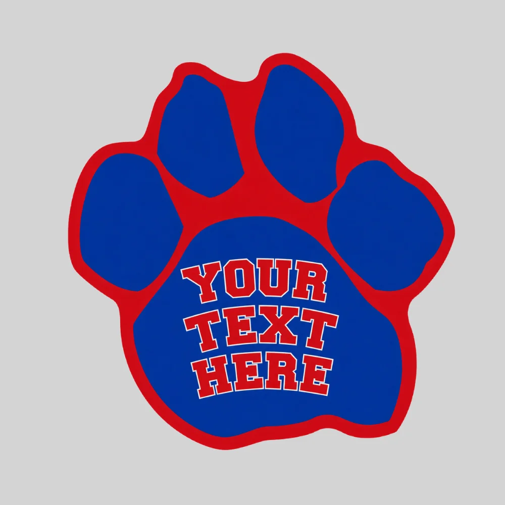 Paw Print Car Sign Magnet