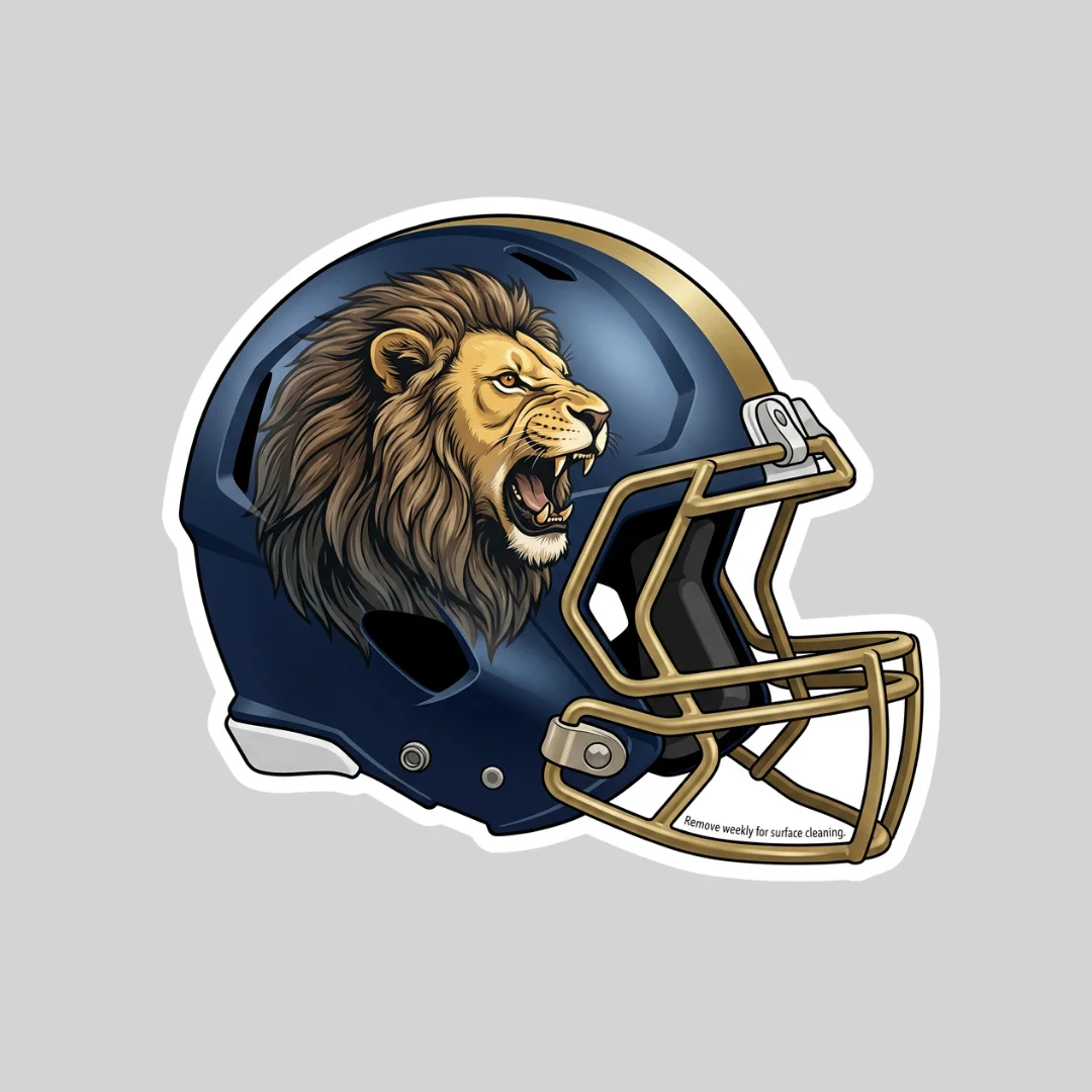 Small Helmet Car Sign Magnet