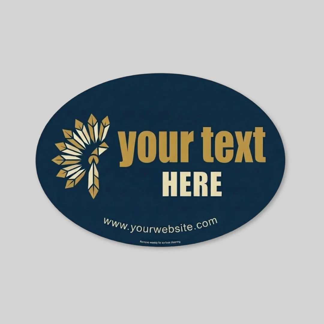 Small Oval Car Sign Magnet