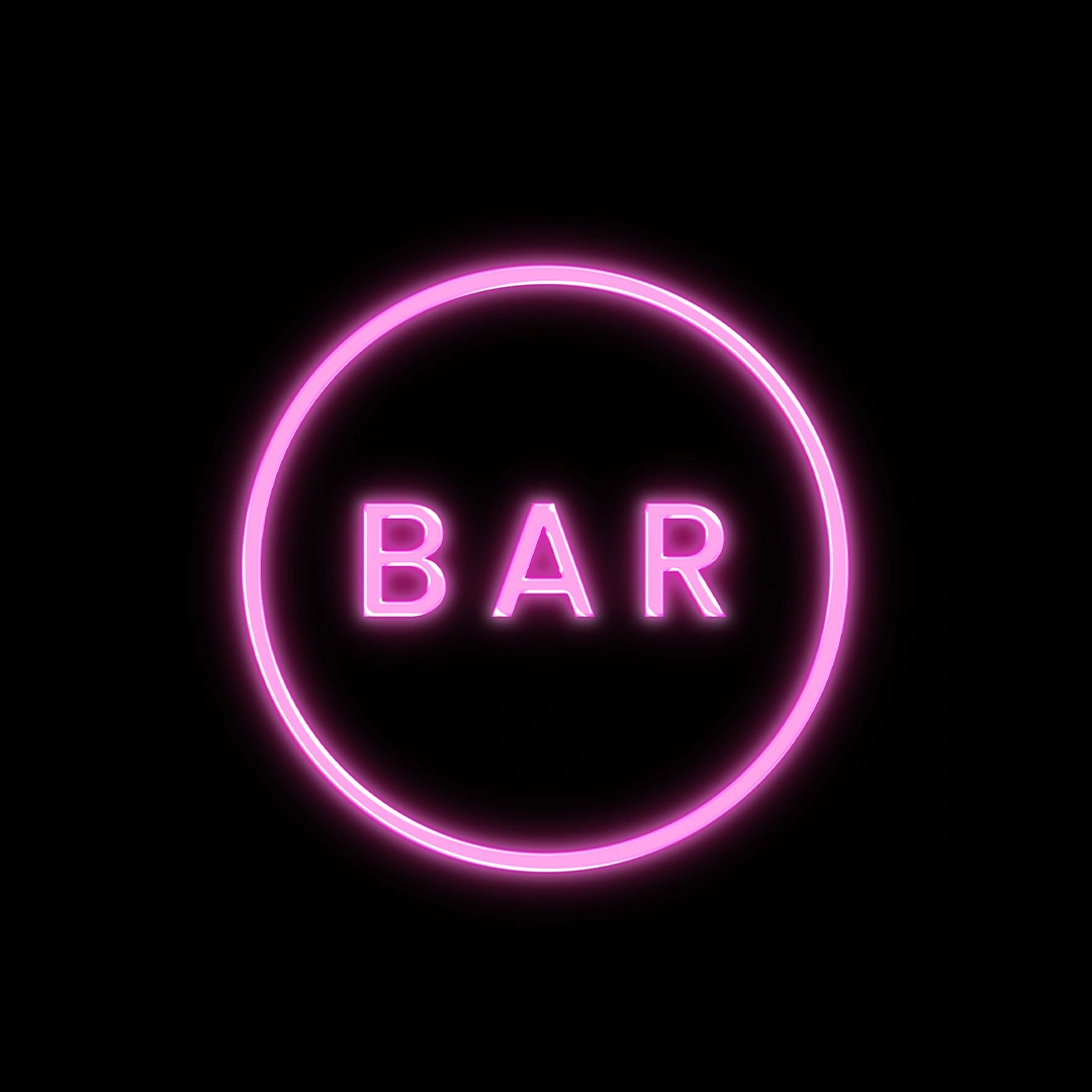 Bar Circle Neon Signs