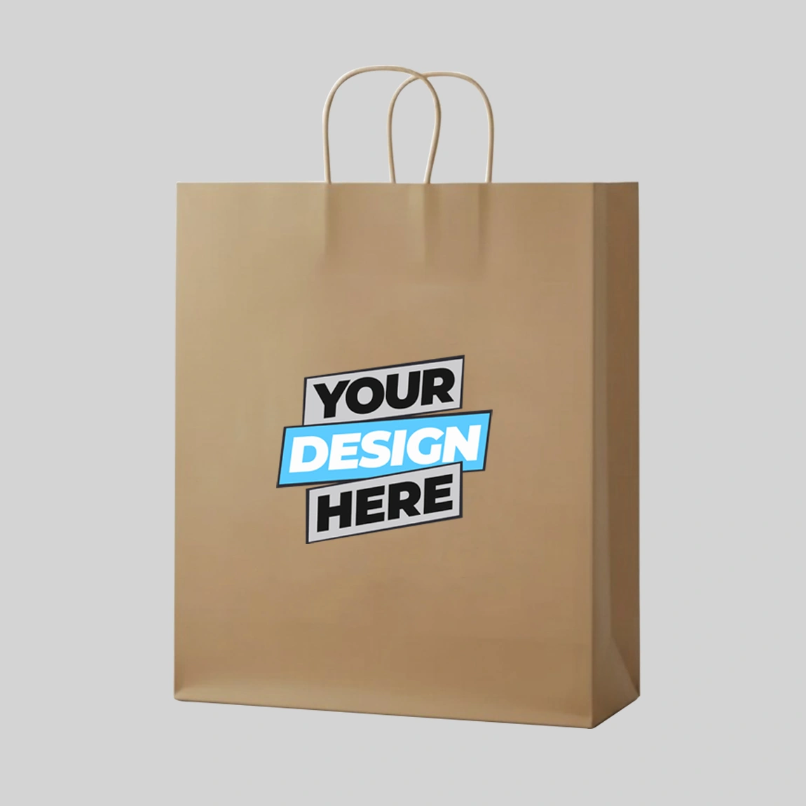 Khaki Kraft Paper Bags