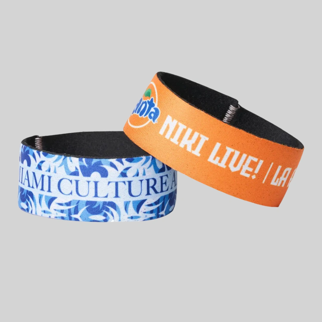 Custom Full Color 1" Neoprene Wristbands